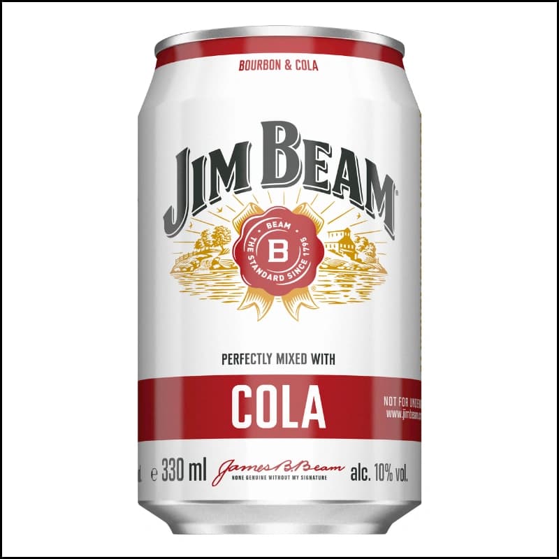 Jim Beam Whiskey &Cola 10% 0,33l Dose