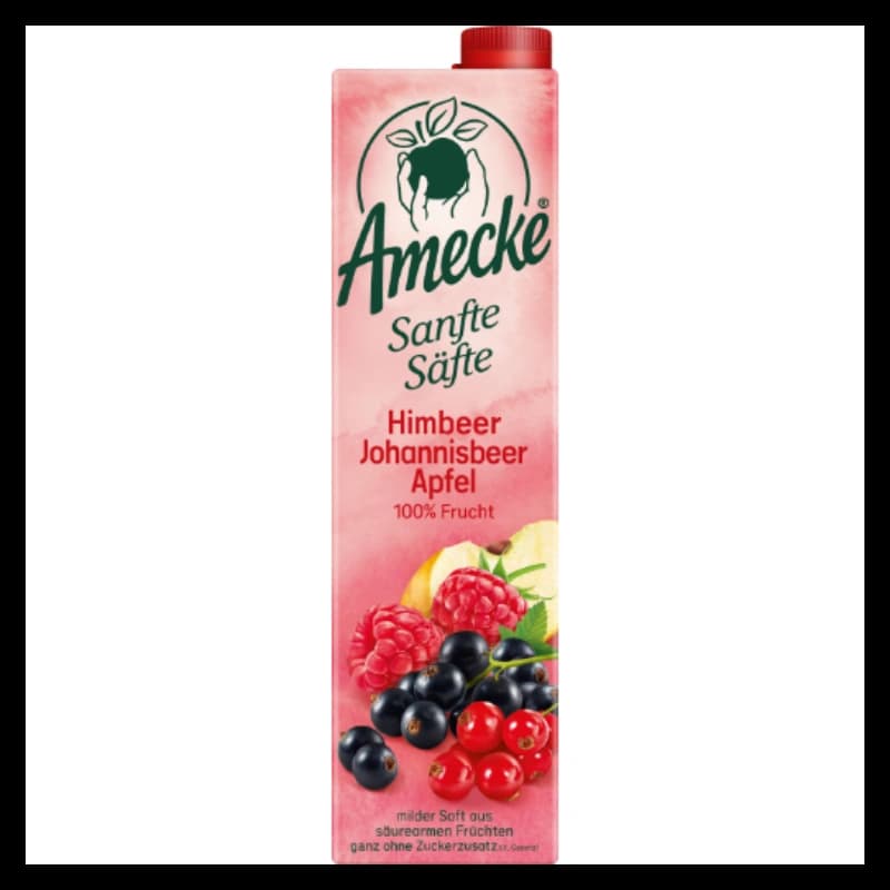 Amecke Sanfte Säfte Himbeere Johannisbeere Apfel 1l 