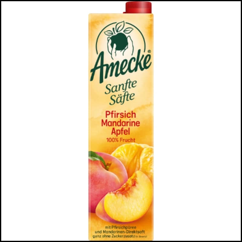 Amecke Sanfte Säfte Pfirsich Mandarine Apfel 1l 