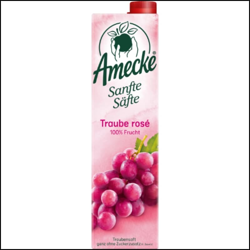 Amecke Sanfte Säfte Traube rose 1l