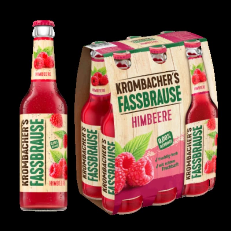 Krombacher Fassbrause Himbee 6x0,33l 