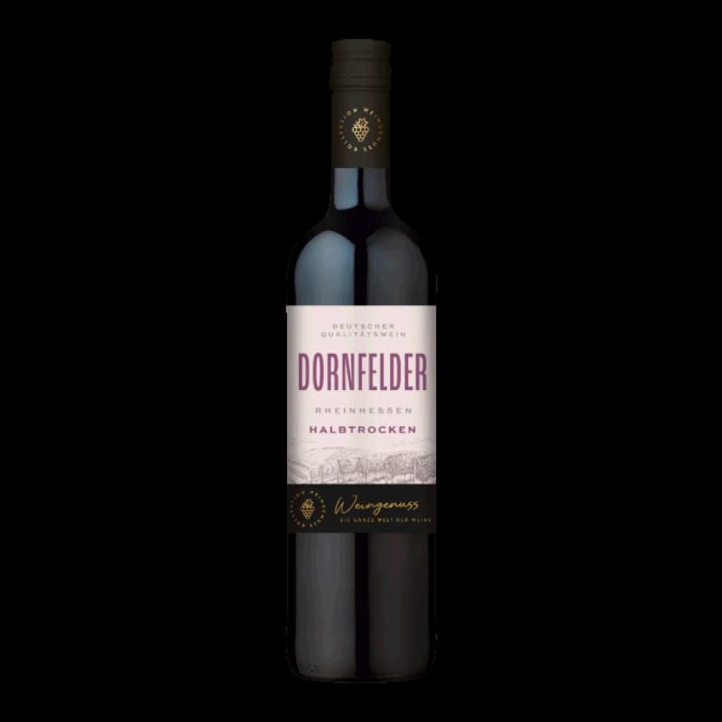 Weingenuss Dornfelder Rotwein QbA halbtrocken 0,75l