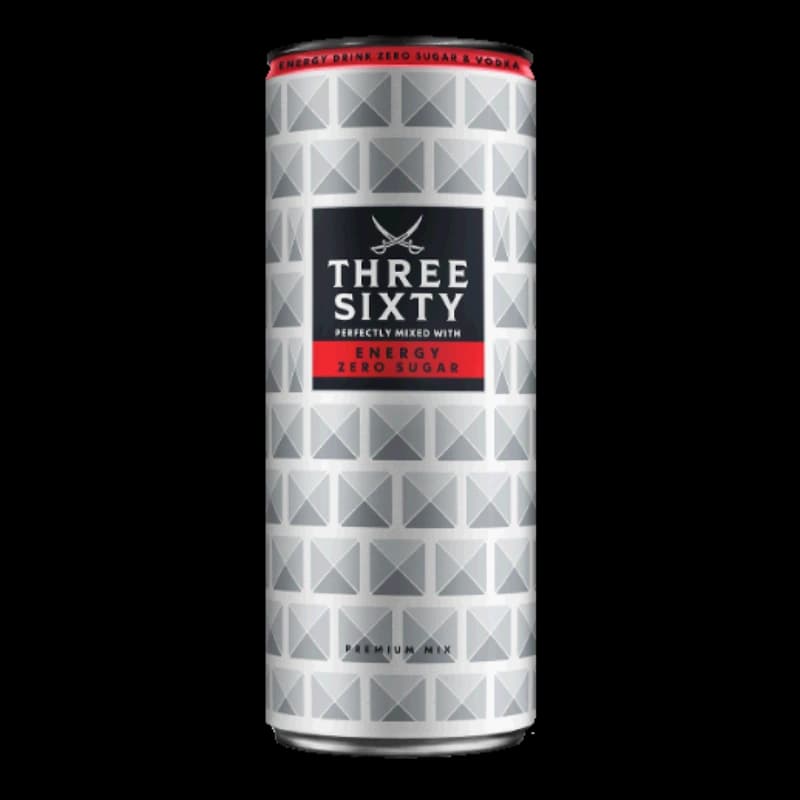 Three Sixty Vodka Energy Zero 10% 0,33l 
