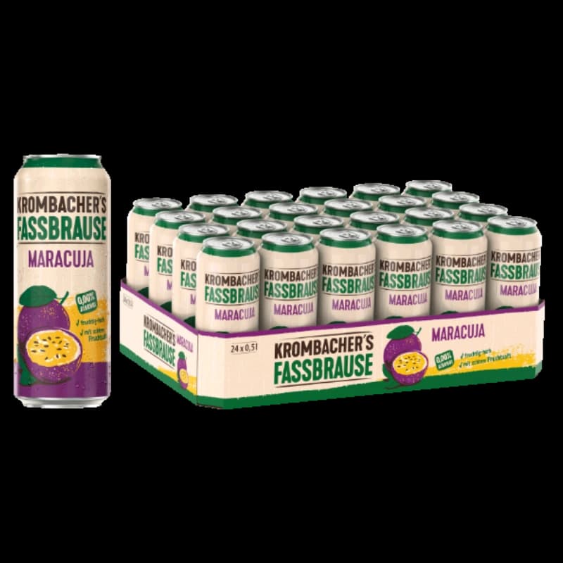 Krombacher Fassbrause Maracuja 24x0,5l