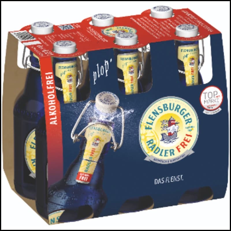 Flensburger Radler alkoholfrei Bügelverschluss 6x0,33l