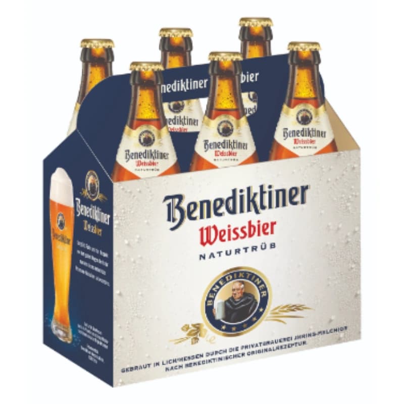 Benediktiner Weißbier naturtrüb 6x0,5l 