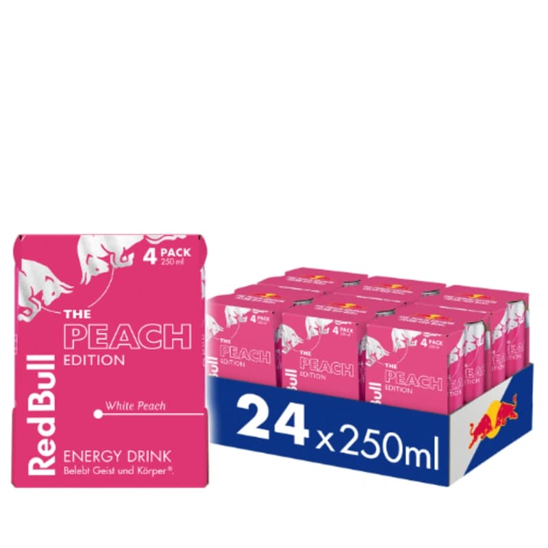 Red Bull White Peach 6x4x0,25l 