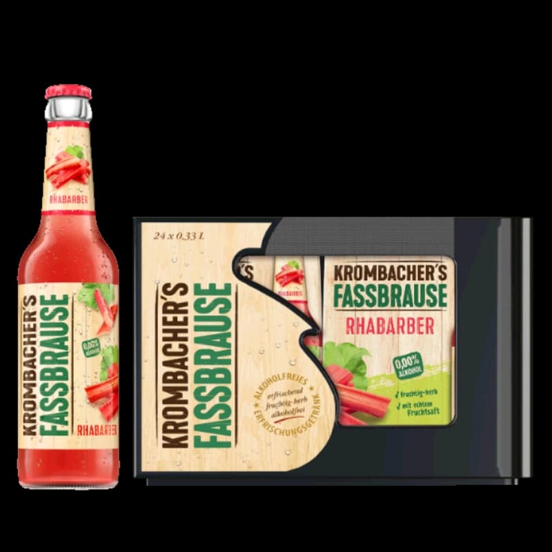 Krombacher Fassbrause Rhabarber 4x6x0,33l 