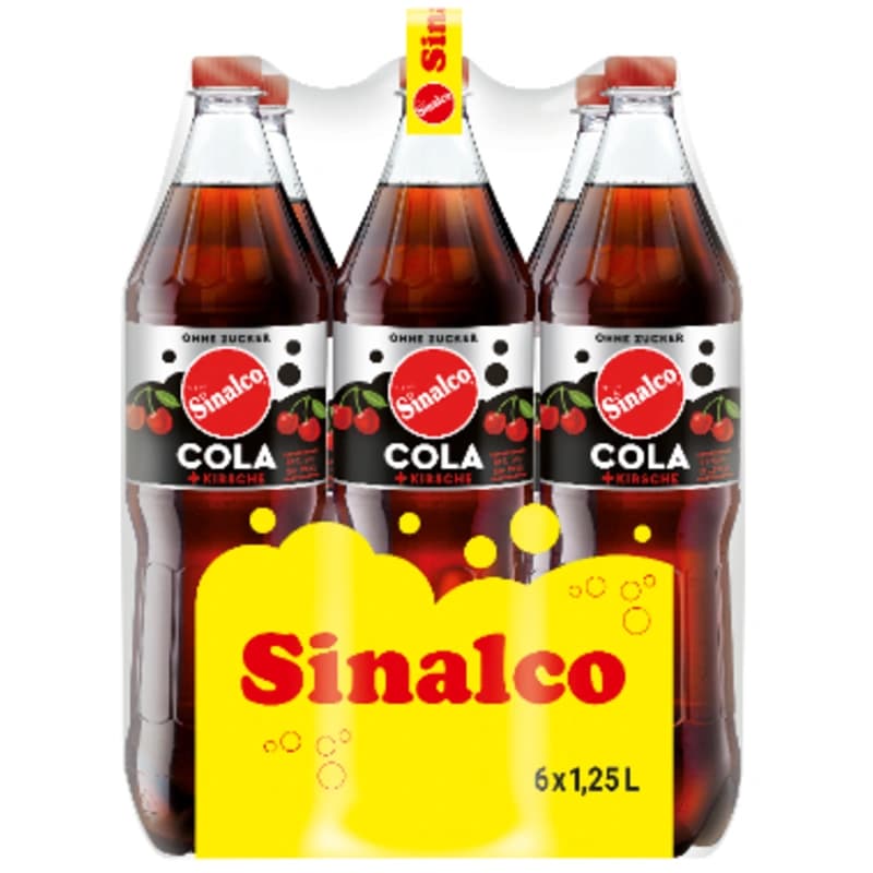 Sinalco Cola ohne Zitrone mit Kirsche 6x1,25l