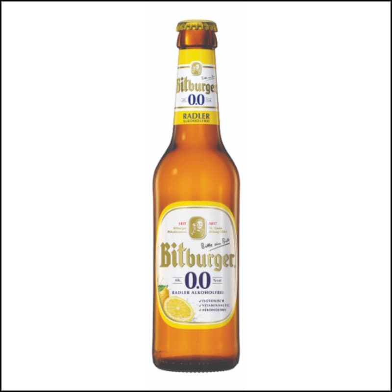 Bitburger Radler 0,0% alkoholfrei 0,33l