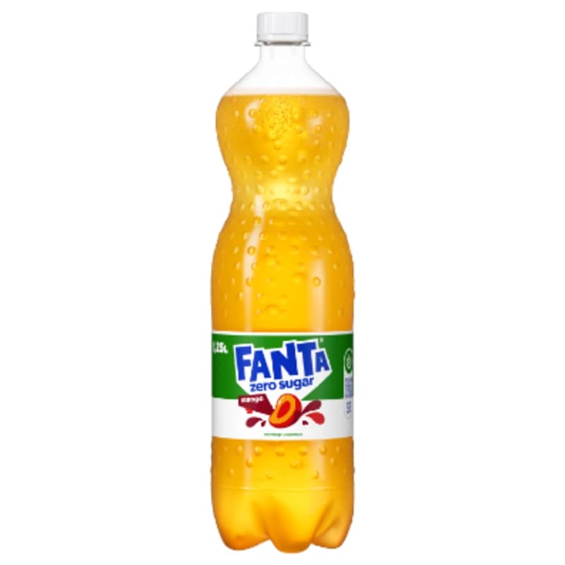 Fanta Mango ohne Zucker 1,25l DPG